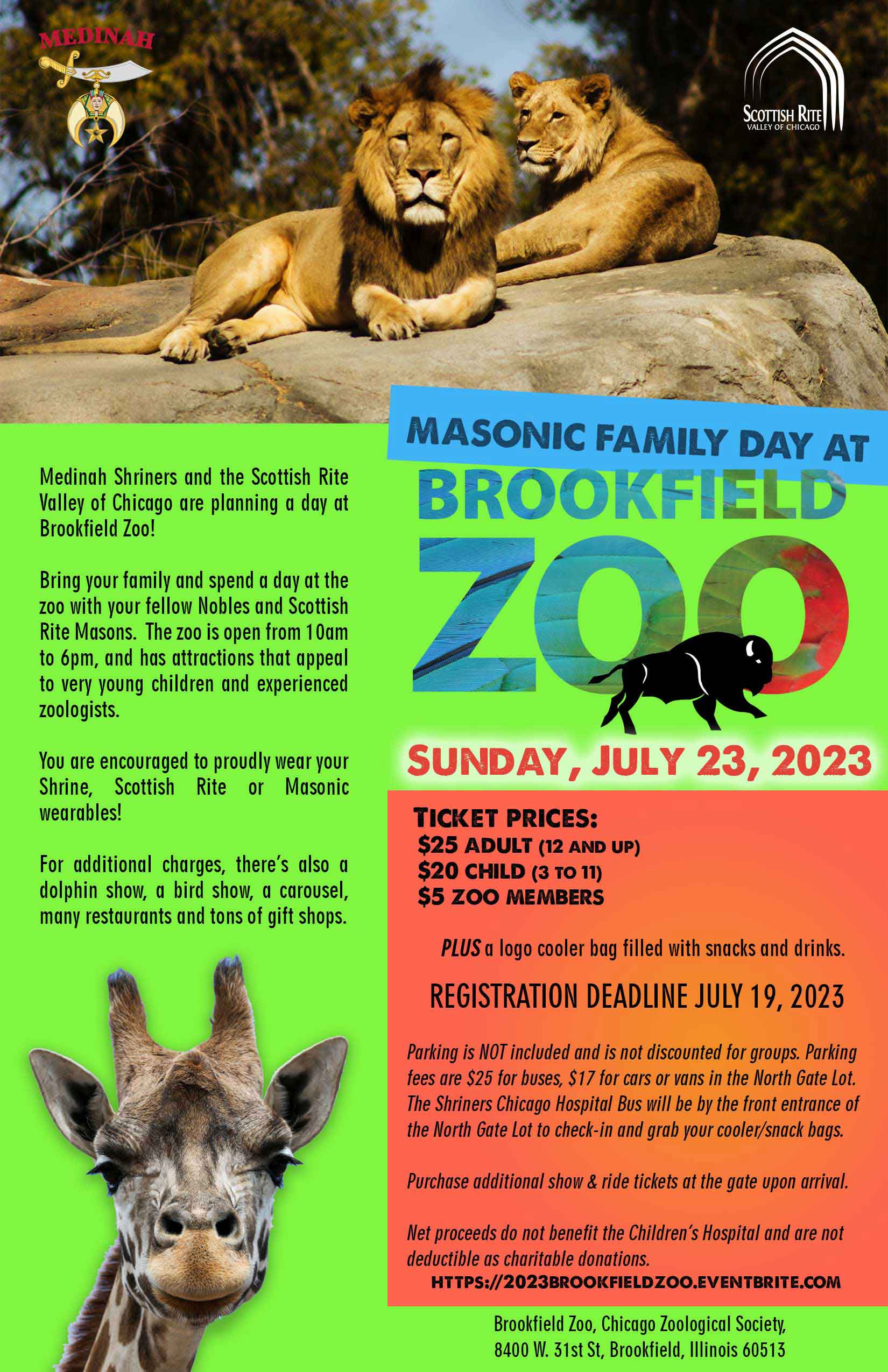 Family Day at Brookfield Zoo Medinah Shriners